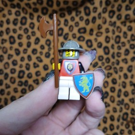 Vintage LEGO Castle Minifigure Lot &ndash; Knights, Weapons, Shields - Dragon Lion Bat