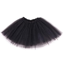 Black Tutu Skirts for Women Mardi Gras Outfit Tulle Skirt One Size,