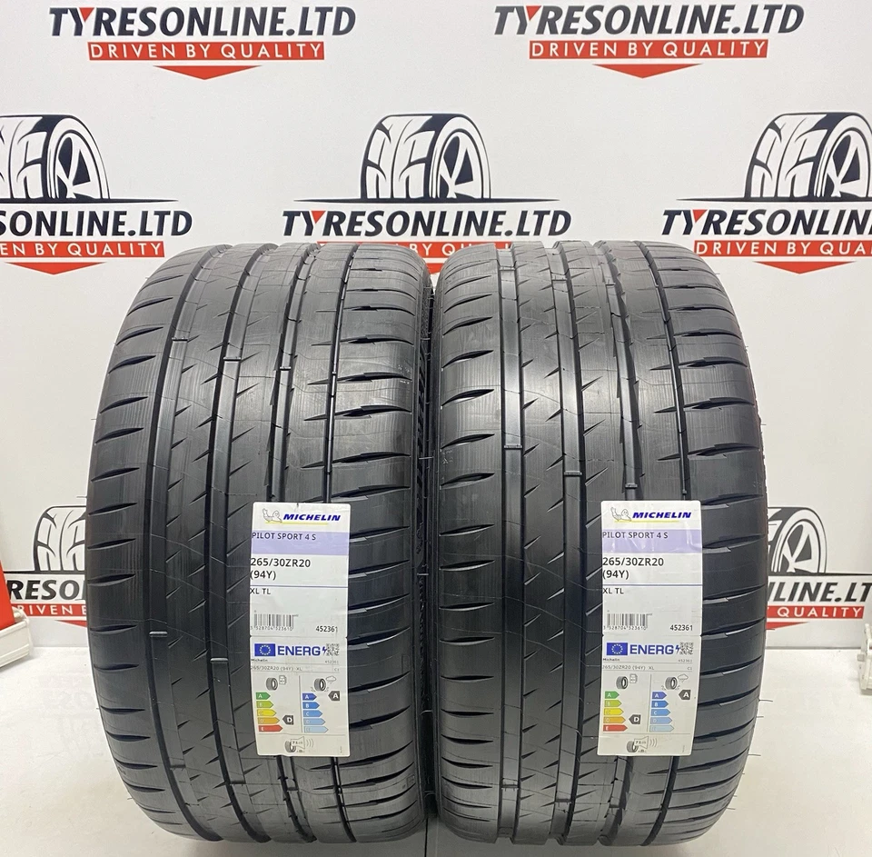 2 X 265 30 20 MICHELIN PILOT SPORT 4S 94Y XL 265/30ZR20 BRAND NEW 2653020