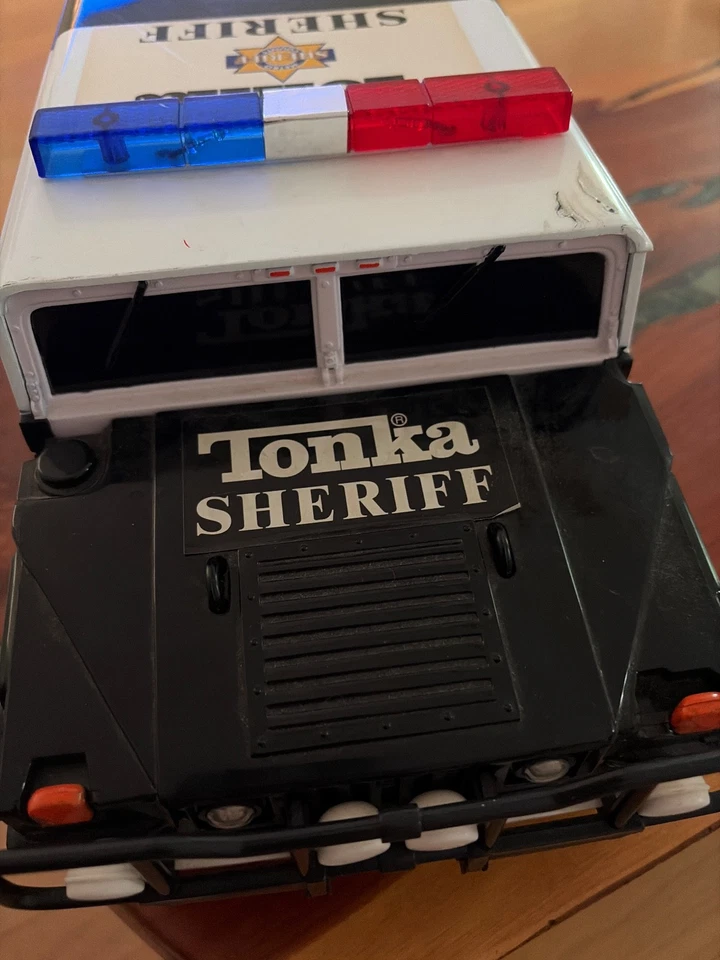 2000 Tonka Hummer Sheriff Truck Lights Sounds Winch Toy Hasbro - Image 3 of 4