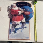 Coca Cola Santa Clause Wherever I Go Vintage Sign Wall Hanging Christmas Decor