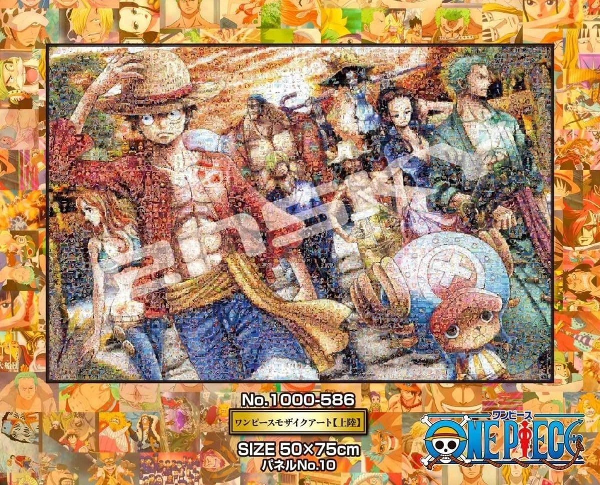 ENSKY 1000pcs ONE PIECE Luffy Mosaic Art Jigsaw Puzzle 50x75cm Landing