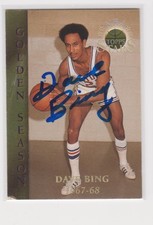 DAVE BING DETROIT PISTON SYRACUSE UNIVERSITY AUTOGRAPHED CARD HALL OF FAMER