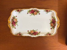 Piatto vassoio sandwich Royal Albert Old Country Rose dal Giappone
