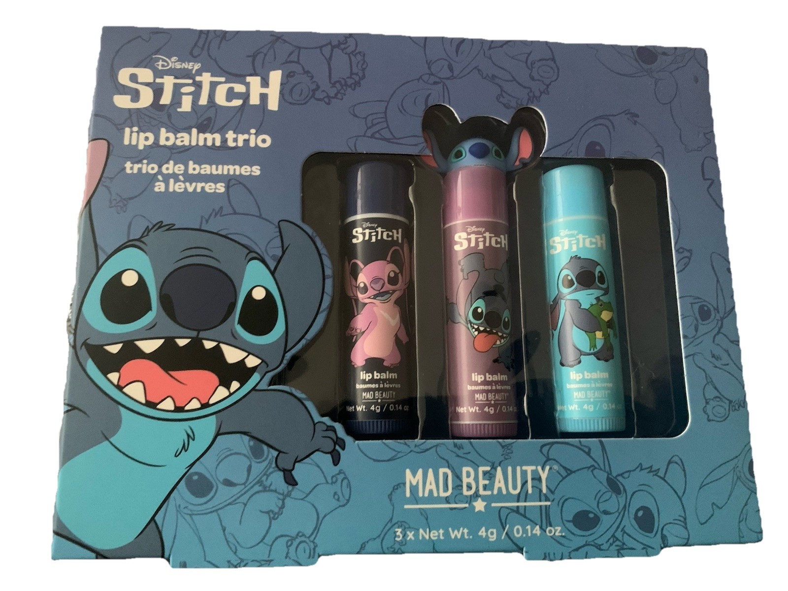 Disney Stitch Lip Balm Gift Set of 3 Lip Balms Childrens Christmas Gift