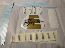 Evinrude Big Twin 35 HP Set of Vintage Outboard Motor Decals