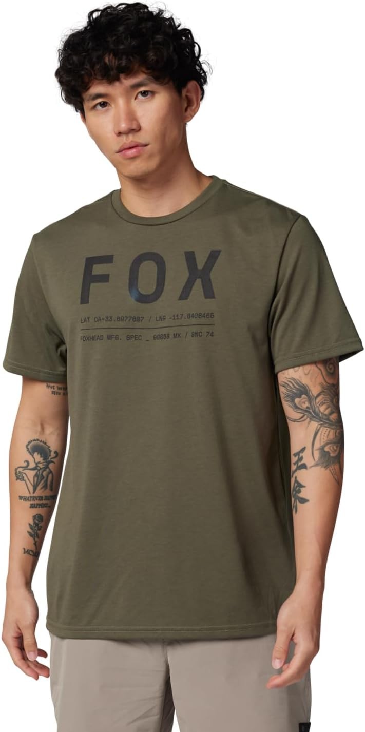 Футболка Fox Racing Non Stop SS Tech (оливково-зеленая) (средняя) 31688-099-M