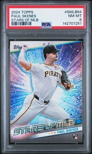 2024 Topps Update Series - Stars of Mlb Paul Skenes #SMLB-64 (RC) PSA 8