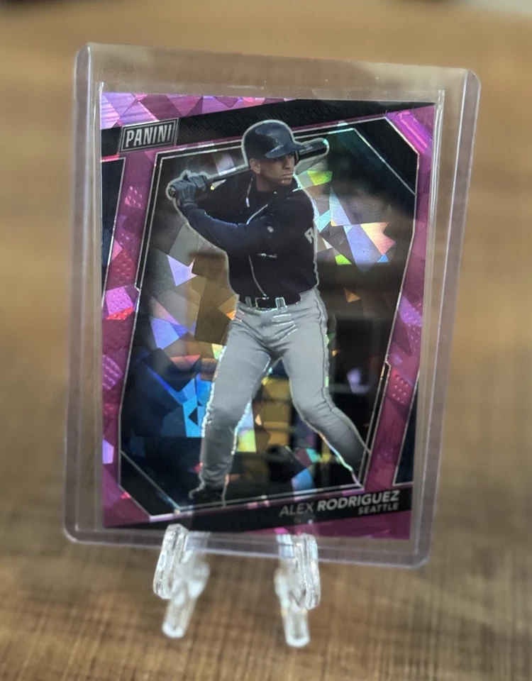 2023 Alex Rodriguez Panini National Gold Pack #57 Pink Sparkle Prizm /75 - Image 2 of 4
