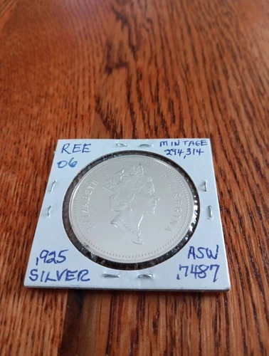 1993 Proof Canadian  .925 Silver 5 Dollar Coin Stanley Cup