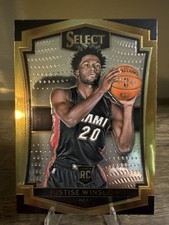 2015-16 Panini Select #126 Justise Winslow Rookie Card RC Miami Heat. rookie card picture