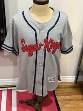 Vintage Ebbets Field Flannels 1955 Havana Sugar Kings Baseball Jersey Mens L