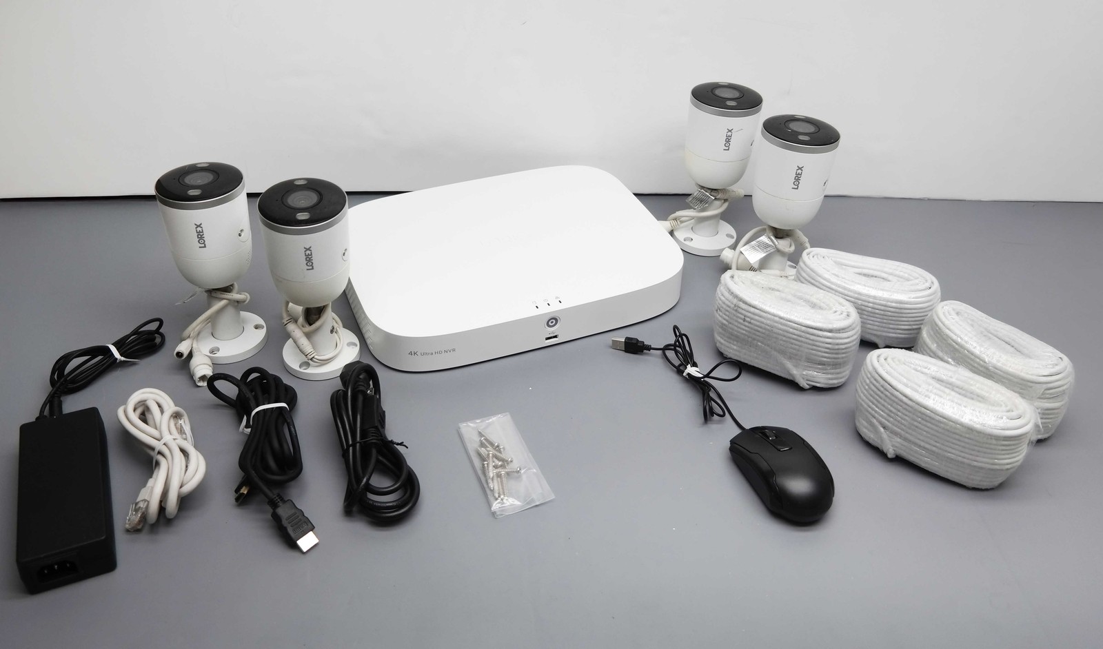 Lorex YN843A82-8AB4-E 4K NVR Security System w/ 4 Smart Deterrence Cameras