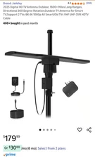 2025 Digital HD TV Antenna Outdoor, 1600+ Miles Long Ranges, Directional 360...