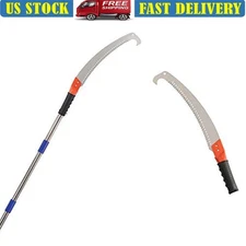 14FT Manual Pole Saw Tree Trimmer Long Extension Pruning Cutter Garden Yards New