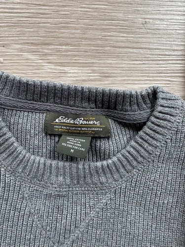 Herren 90’s EDDIE BAUER SWEATER Strick GR. MEDIUM Vintage Pulli Opa - Bild 2 von 5