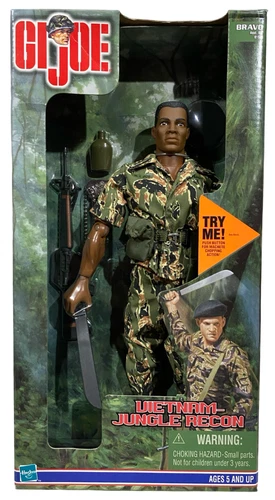 GI Joe Vietnam Jungle Recon 1999 12" Action Figure NEW African American Variant