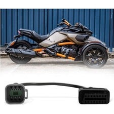 6 pin to 16 pin CAN OBD2 OBDII Diagnostic Adapter Cable Fits CAN AM Moto ATV UTV