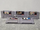 SNES Games Lot - King of the Ring Combat basketball chessmaster and more