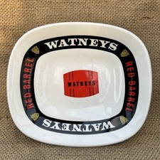 Vintage Watneys Red Barrel Ceramic Pin Dish Ashtray Bristol Pottery Breweriana