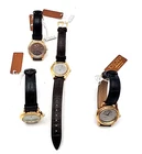 Four Toscana Italiana 18K Gold Plated Liberty Coin Watch WORKS Lot. H673