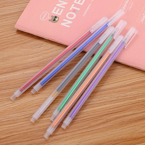6pcs Novelty Kawaii Frosted Color Ballpoint Pen Kids School Stationery Random - Picture 6 of 9