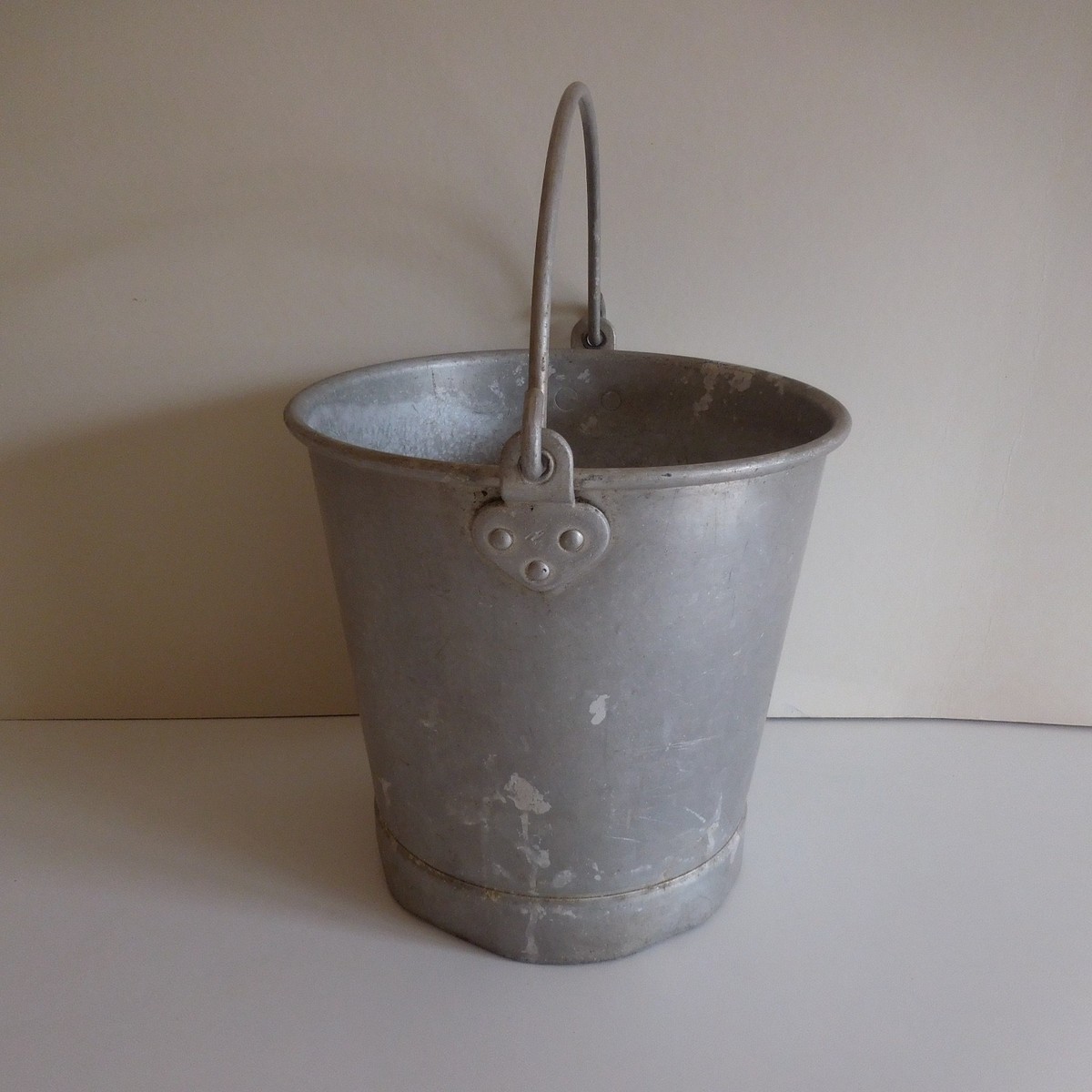 RARE ANCIEN SEAU à biscuits en verre Legras décor de fleurs émaillées
