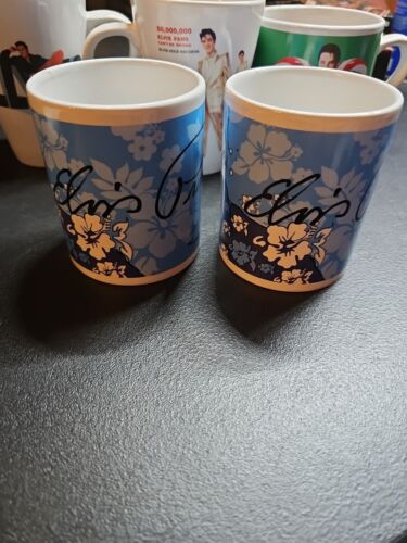 Elvis Presley Cups Set Of 5 & Spoon Rest Used - Picture 2 of 10