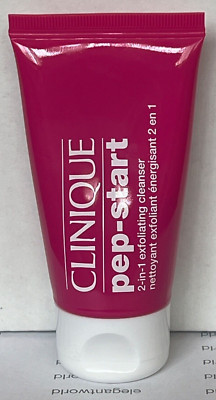 Clinique Pep-Start 2-in-1 Exfoliating Cleanser (1oz/30ml) Travel Size