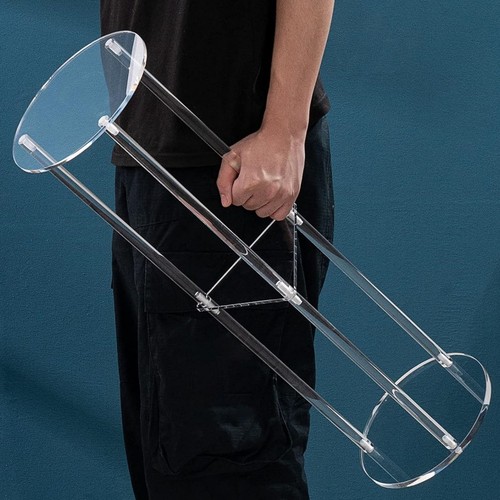 3-layer Acrylic Circular Table Small Bedside Table Beverage Table