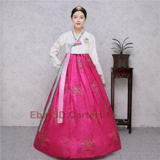 Hanbok Dress Korean Traditional Hanbok National Costumes Womens Size S-XL Retro