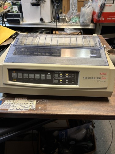 Okidata Microline 390 Turbo 24-Pin printer USB/Parallel GE7200A TESTED - Picture 2 of 9