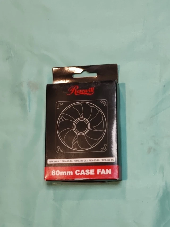  NEW Rosewill 80mm Case Fan RFA-80-K /RFA-80-BL /RFA-89-GL /RFA-80-RL /RFA-80-WL - Image 2 of 4