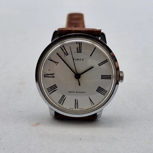 VINTAGE TIMEX WHITE DIAL MANUAL WIND MAN'S WATCH /F033