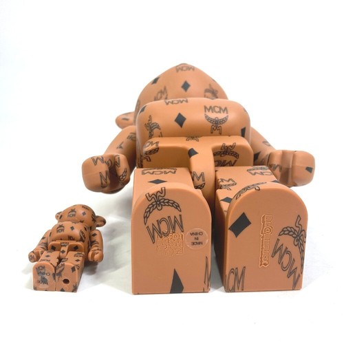 UNBENUTZT MCM Vicetos Bearbrick BE@RBRICK 100% & 400% 2er Set Figur Puppe Stofftier - Bild 10 von 12