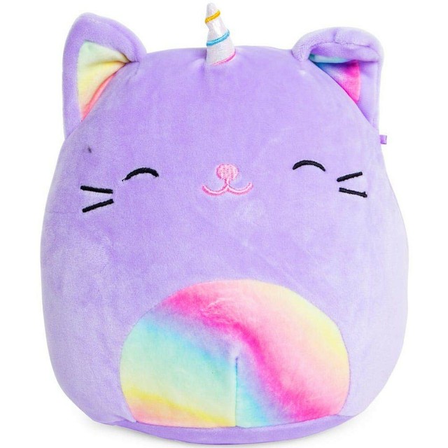 purple stuffed cat