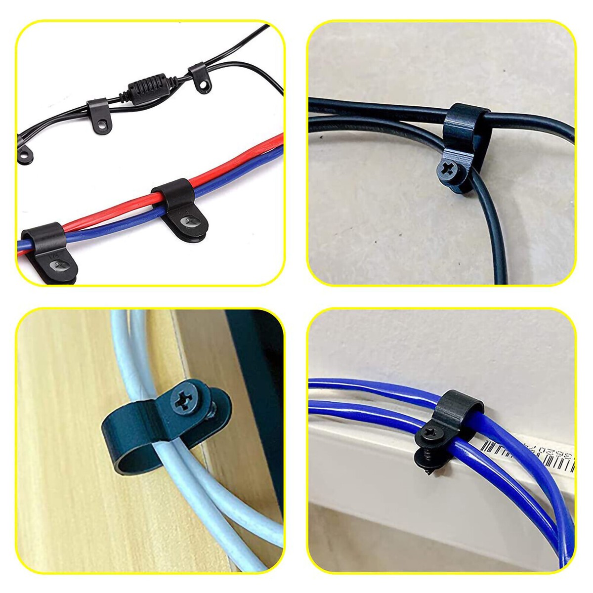 Nylon P Clips Nylon P-Clips - Black Plastic Cable/Conduit/Tubing ...
