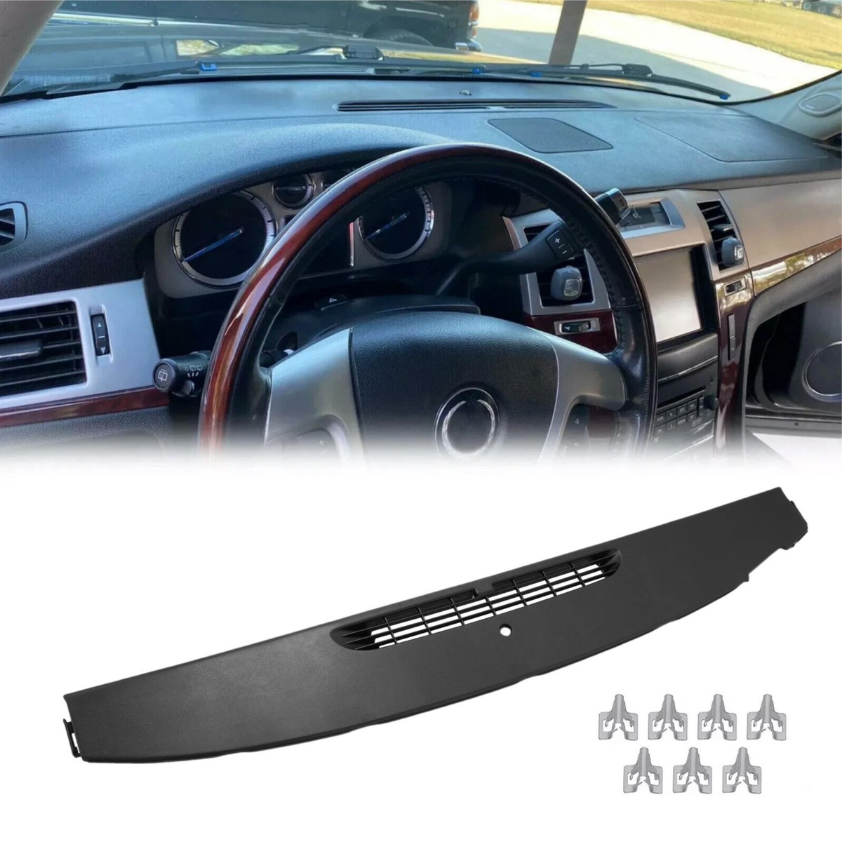 Fit For 07-2013 Escalade Silverado Sierra Upper Hard Dash Panel