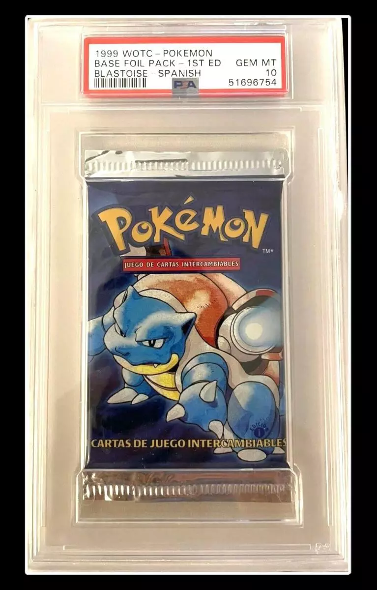 Buy 1999 Pokemon Shadowless Base Set Blastoise Booster Pack PSA 10