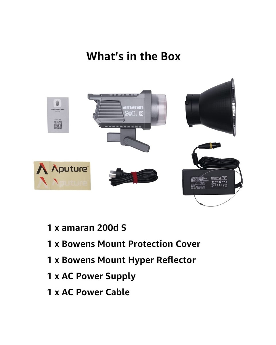 amaran 200dS LED Video Light, 200W Studio Light Bluetooth App