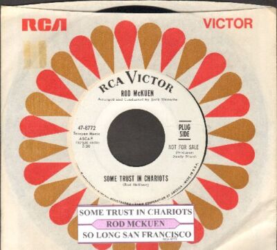 McKuen, Rod - Some Trust In Chariots RCA 8772 Vinyl 45 rpm Record