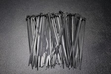 200 PACK 7 INCH ZIP TIES NYLON BLACK 50 LBS UV WEATHER RESISTANT WIRE CABLE BCT7