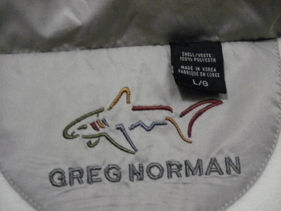 Greg Norman Shark Jacket Men L Gray Full Zip Hooded Fleece Lined Long Sleeve - Image 3 of 4