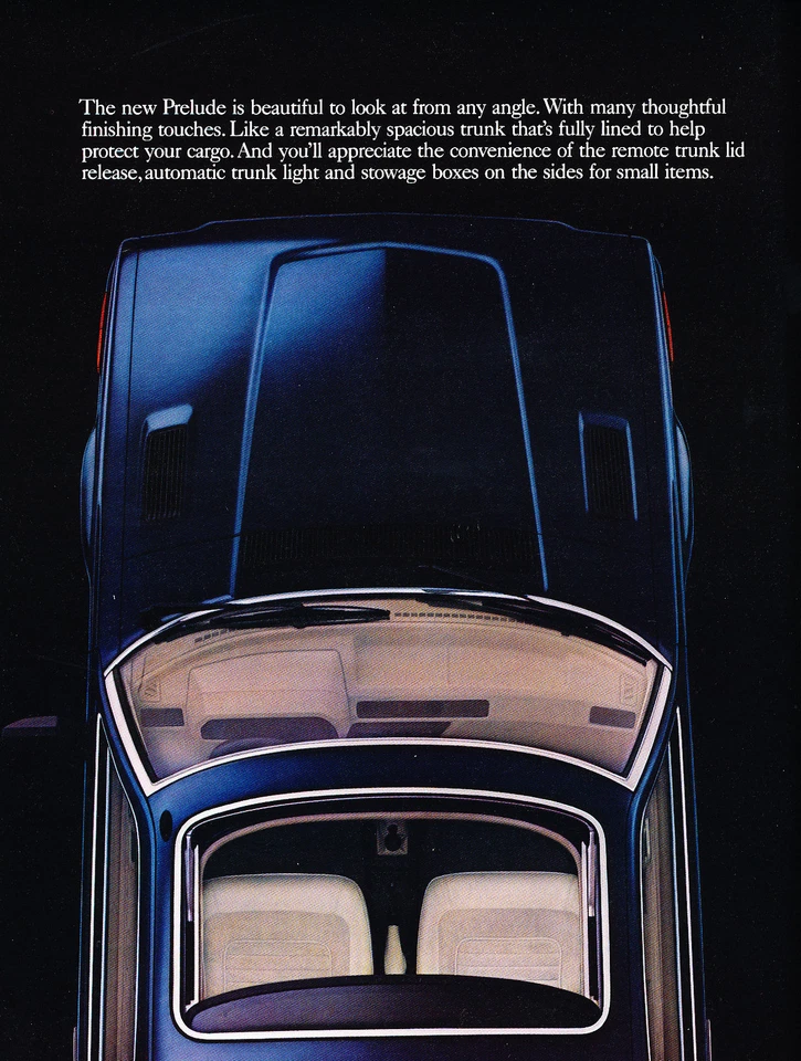 1981 Honda Prelude Sport Coupe 16-page Original Car Sales Brochure Catalog Foto 2 de 3
