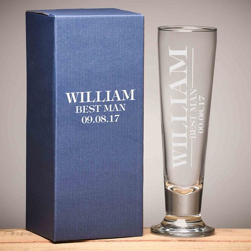 GROOMSMEN GIFTS, BEST MAN GIFT, BEER GLASSES, GIFT FOR HIM GIFT BOX