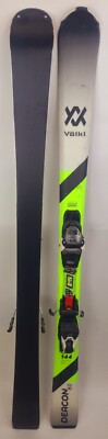 Used $700 Volkl Deacon 8.0 Skis & Marker FTD 10 Bindings Size 144cm