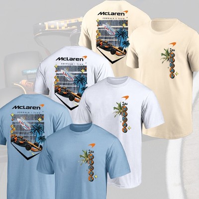 HOT McLaren F1 Team 2025 Las Vegas Grand Prix Washed Shirt,McLaren F1 Fans Shirt