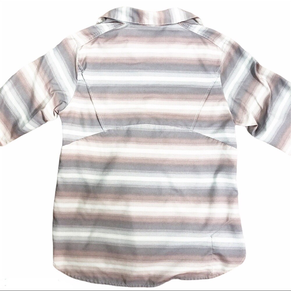 Columbia omni-wick striped button down 