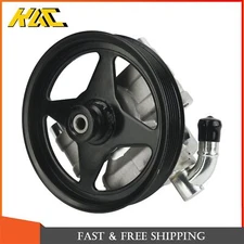 Power Steering Pump w/ Pulley For Ford F-150 2009 4.6L 5.4L V8 20386 9L3Z3A674B