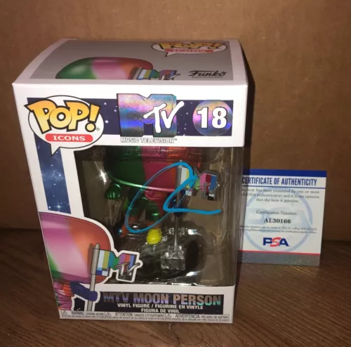 Ozuna MTV Moon Man Person OzuTochi Enoc Signed Autographed Funko Pop PSA E2